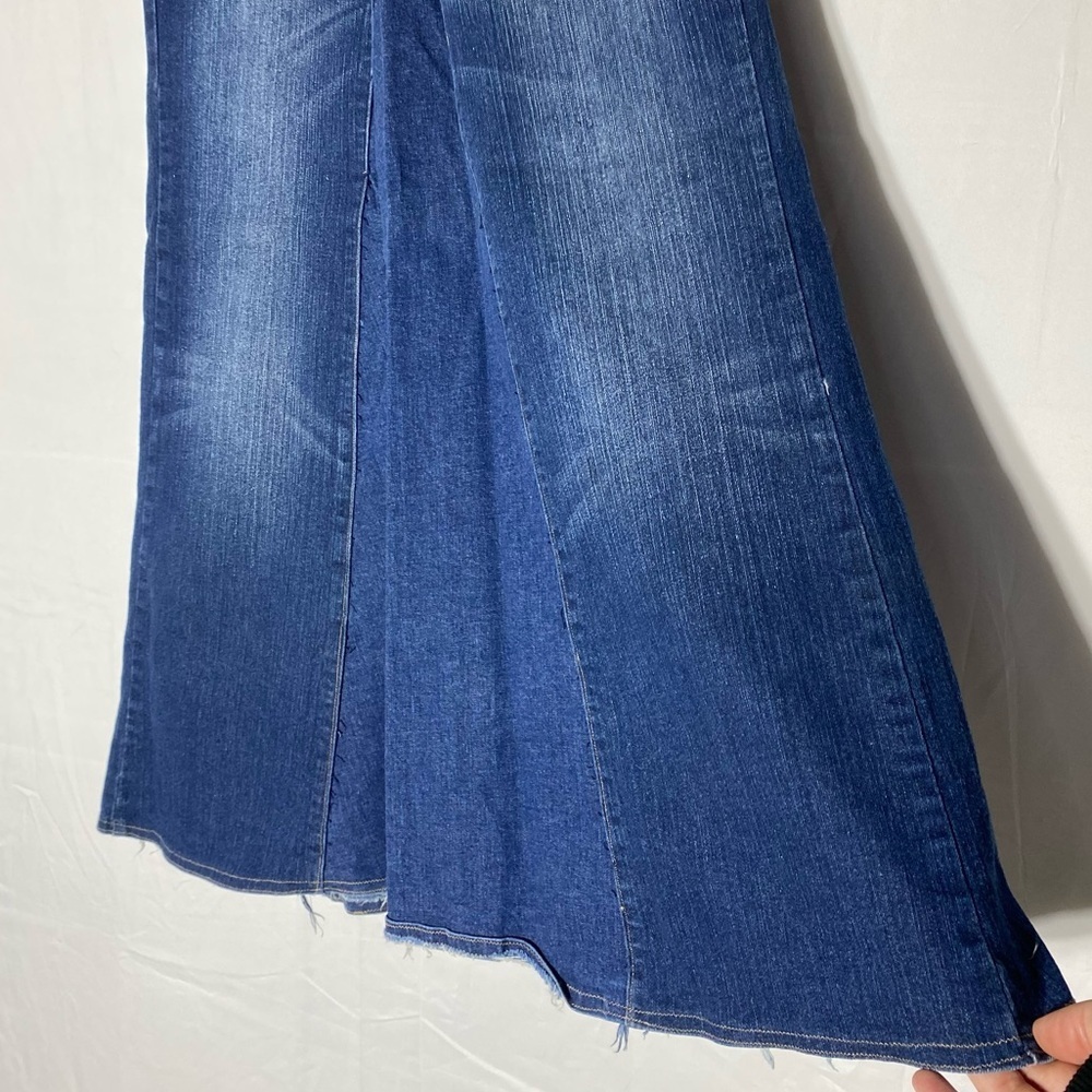 Vintage Y2K Upcycled Bluenotes Jeans Midi Skirt 6 Western Festival Stampede - Picture 10 of 12